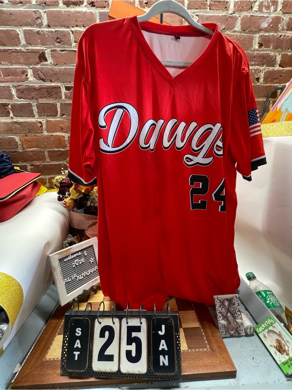 Red Dawgs 24 V-Neck Jersey